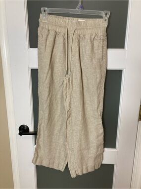 Quince 100% European Linen Wide Leg Pants - Flax - Small